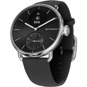 Withings ScanWatch 2 - Hybrid Smart Watch, Heart Rate Monitoring, Fitness Tracker, Cycle Tracker, Sleep Monitoring, GPS Tracker, 30-Day Battery Life, Android & Apple Compatible, HSA/FSA (Black)