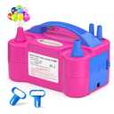 IDAODAN Electric Balloon Pump, Portable Electric Balloon Blower Machine Inflator Air Pump Dual Nozzle 110V 600W for Party Decorations
