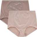 Bali Women's Firm-control Shapewear Brief Pack, Shaping Brief With Tummy Control, 2-pack, XL
