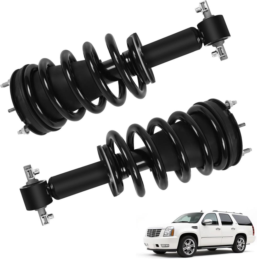 Pair Front Shock Strut Assembly with Magnetic, for 2007-2014 Cadillac Escalade ESV EXT, for Chevy Avalanche Silverado Suburban Tahoe, for GMC Sierra Yukon XL1500 Trucks Replaces 19353951 580-435