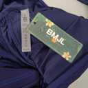 BMJL Women's Tummy Control Swimsuits Mesh Sexy One Piece Bathing Suits Slimming V Neck Swimwear (Large)