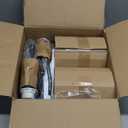 24.8 Inch Black Battery Operated Wall Sconces Set of 2, Rechargeable Wireless Wall Lights with Remote & White Fabric Shade, Indoor Not Hardwired Dimmable Wall Lamps for Bedroom, 2 Bulbs Included