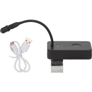 Lamp for Ear Wax Remover, Thumb Wearable USB Charging Ear Digging Lamp Ear Cleaner Light for Ear Cleaning, 3 Gears Ear Pick Thumb Light (Black)