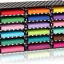 Fuutreo 1 Pc Classroom Construction Paper Storage,White Polka Dots