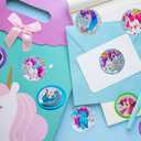 Fruidles Rainbow Unicorn Chocolate Coins With Stickers, Milk Chocolate Coins in Foil, Chocolates Kosher Certified (50 Pack) (EXP 06/08/27)