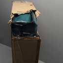 Indestructible Heated Cat House for Outside Winter, 100% Waterproof, Safe Escape Door, Insulated Outdoor Cat Shelter with Heater for Feral Barn Cat Kitty (Forest Green, 12"x16"x18")