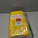 12-Pack Premium Plastic Tablecloth 84in. Round Table Cover - Yellow