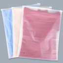 Clothing Bags, 21 Count 16x20 inch Extra Large Frosted Zipper Plastic Bags for Clothes, Sweater Dress, Jeans, Jacket, T Shirt Packaging Shipping, 3 Mil, with Vent Holes