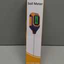 4-in-1 Soil Moisture Meter Digital PH Meter/Soil Moisture/Plant Temperature/Sunlight Intensity, Backlight LCD Display, Soil Test Meter for Garden, Lawn, Plant Care, Farm and Indoor Outdoor Plants