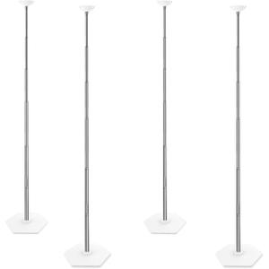 TEKXYZ Telescoping Balloon Stand Set of 4, 1.5ft to 7ft Free Adjustable Metal Balloon Column Stand for Party Decorations