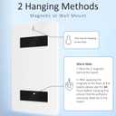 Chore Chart for Kids Dry Erase Chore Board ADHD Tools for Kids to Do List Checklist Task Board Routine Chart Planning Board for Fridge with 10 Sliders and Magnetic Marker, White and Rainbow, 2 Pack