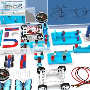 Science Experiment Magnets Set for Kids Electromagnet and Basic Circuit Tools Kit for School Lab Education Physics Projects DIY STEM Kit Educational Toys for Child