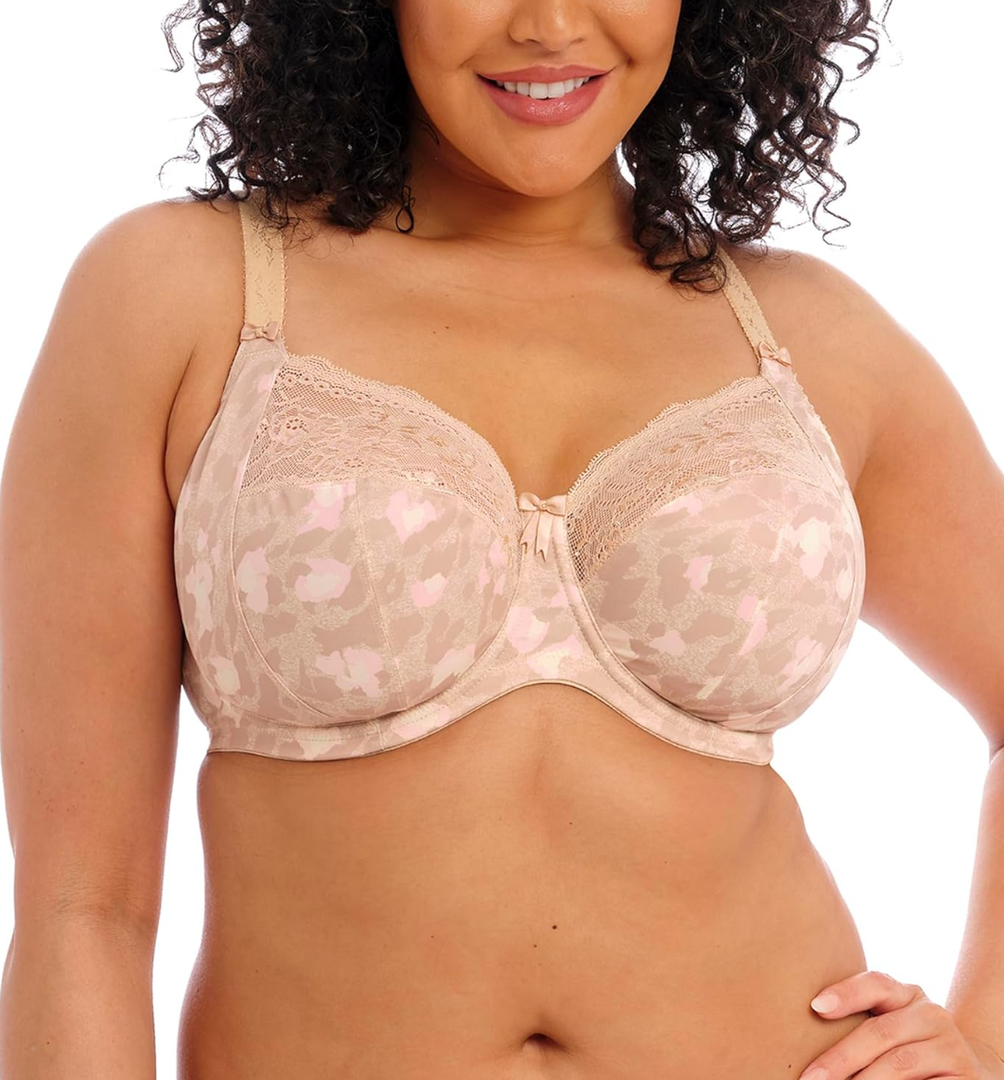 Elomi Women's Morgan Banded Comfort & Support. Three-Section Cup, Side Frame, Stretch Lace. Dd+ Bras
Size 42G