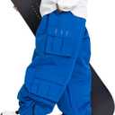 SNOWVERB Baggy Snowboarding Pants, Waterproof Insulated Ski Pants for Skiing & Snowboarding, Unisex Snow Cargo Pants