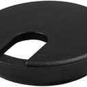 5 Pack Rok Hardware 3" (76mm) Black Round Computer Desk Table Port Wire Cable Cord Organizer Hole Cover Grommet, ROKRG3BLK