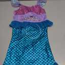 Meland Mermaid Dress - Little Mermaid Costume with Bag for Girls 3-10, Princess Dress Up for Birthday Gift, Halloween Costume