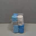 Blue Crepe Paper Streamers 16 Rolls 328ft, Silver White Crepe Paper for Birthday Party Decorations, Wedding Anniversary Engagement Baby Shower Decors DIY Supply for Flower Making (1.8 in x 82 Ft/Roll)