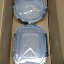 M MCIRCO 24-Piece Glass Food Storage Containers with Upgraded Snap Locking Lids,Glass Meal Prep Containers Set - Airtight Lunch Containers, Microwave, Oven, Freezer and Dishwasher (Gray)