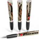 2 x ANINKABOVE German Shepherd Ballpoint Pen - 3-Sided Cute Writing Instrument, Fun Gift for Dog Lovers, Moms & Dads - Unique School & Office Supplies (1 Count)