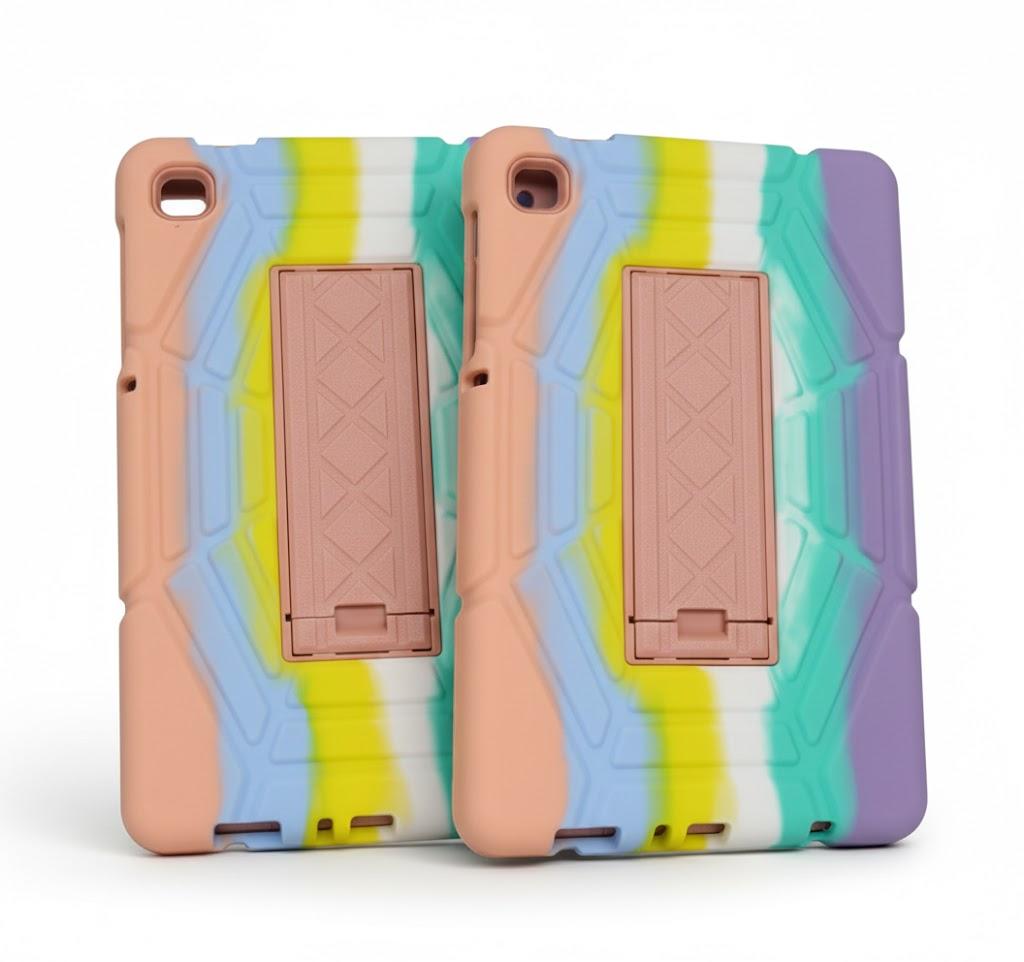 2 Pcs Grifobes for Samsung Galaxy Tab A7 Lite Case, 8.7 inch Shockproof Rugged Protective Cover with Stand for 2021 Tab A7 Lite 8.7" Tablet SM-T220/T225/T227U for Kids Boys Children (Camo Colorful)