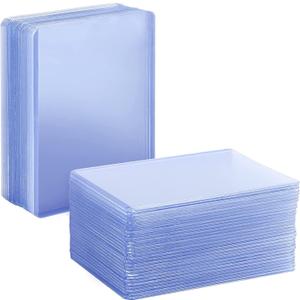 200 Pack 3"x4" Top loaders for Cards - 35pt Premium Hard Plastic Card Protectors, Plastic Card Sleeves, for Trading Baseball Game Sports Collectible Card (100 PCS Toploader + 100 PCS Penny Sleeves)