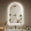 Arched LED Bathroom Mirrors with Lights 24"x36" LED Mirror for Bathroom,Led Vanity Mirror, Anti-Fog,LED Mirrors with Light, Anti-Fog, Dimmable, 3 Color, Shatterproof, Touch Sensor