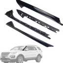Explorer Windshield A-Pillar Molding Trim Outer&Inner Set for 2011-2019 Ford Explorer Left&Right, Replaces 926-450 926-451, Window Trim Moulding BB5Z7803145AA BB5Z7803144AA BB5Z7803137AA BB5Z7803136AA