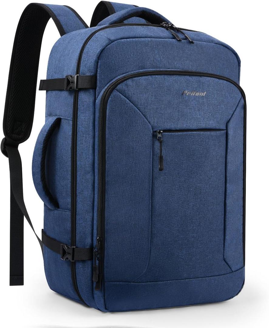Travel Backpack for Women/Men,Waterproof Carry On Back pack with Laptop Compartment,Travel Essentials Backpack for Traveling,Business Hiking,Casual,Gym(Blue)