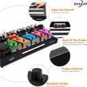 Guitar Pedal Board, Pedalboard 28" x 13.78" 6.83 lb Lightweight Aluminum Alloy, Pedal Board with Carry Bag, Hook Loop Strips