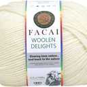 Facai Blend Merino Wool Yarn for Knitting - Worsted Weight,197yds (3.5oz) Ball, Ideal for Sweaters, Scarves, and Accessories (3, Milky White)