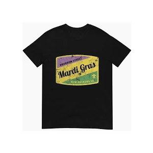 Mardi Gras Bourbon Street TShirt, S