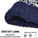 Kids Beanie Hat with Pom,Children Warm Knitted Pompom Hat,Boys Girls Beanie Cap&Winter Hat,Knitted hat Gift for Fans. (Dal Solid Color)