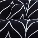 uxcell Stretch Sofa Cover Printed Couch Slipcover for Sofas Loveseat Armchair Living Room Universal Furniture with One Pillowcase (Black White Branches, Medium)