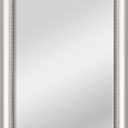 MCS 24x36 Large Wall Mirror, Silver Mirror with Beaded Detail, Vertical & Horizontal Wall Hanging Mirror for Bathroom, Bedroom & Livingroom