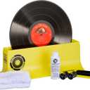 Spin-Clean Record Washer Kit | Vinyl Record Cleaner | Record Cleaning Kit | Alcohol-Free Solution | Snap-in Rollers | Wedge-Fit Brushes | 2 Lint-Free Drying Cloths | Perfect for 33, 48 & 78 RPM
