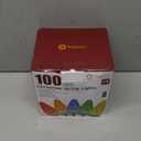 C9 Christmas Lights Outdoor Waterproof, 81 Feet 100 LED C9 String Lights with Timer & 8 Light Mode, Connectable Christmas Tree Lights for Indoor Outside Roofline Patio Decorations, Multicolor