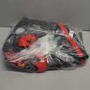 OSAH DRYPAK Waterproof Duffel Bag - Motorcycle Dry Bag Tail Bag with Large Storage Space, Waterproof Luggage Duffle Bags with Outer Mesh Zipper Pocket for Camping, Kayaking, Fishing & Traveling (60L, Black Red)