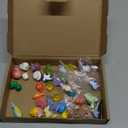 44 Pcs Mini Ocean Resin Animals 44 Styles Resin Animals Figurines Bulk for Fairy Garden Miniature Dollhouse Accessories Hide Crafts Decor