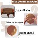PartyWoo Brown Balloons 140 pcs Different Sizes of 18 12 10 5 Inch Neutral Brown Balloons Arch Kit Garland for Baby Shower Birthday Graduation Woodland Safari Theme Jungle Party Decorations Brown-F09