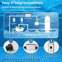 IC40 Salt Cell Saltwater Chlorine Generator,Replacement Cell Fit for Pentair IntelliChlor IC40,EC-520555 520555 Power Center,Salt Chlorinator System for Inground Pools up to 40,000 Gallons