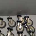 Premium 5" Metro Shelving Brake Casters with Floor Protective Wheels - Set of 3 (No Brake)