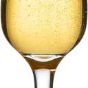 Footed Beer Glass Set - Flute Shape, 6PCS Thick Beer Glasses for Ale, Pilsner, and Craft Beer, Pina Coladas, Cocktail Drinks (8.75 OZ)