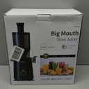 Black Juicer Machines with Wide Mouth, High Juice Yield