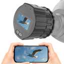 WiFi Electronic Eyepiece,Telescope and Microscope Accessories,Telescope Image HD Amplifier,2K Video Recording,Camera Recording Via App,Built-in WiFi,25mm-50mm Eyepiece (64GB w/Screen)