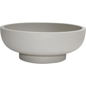 Large Decorative Bowl, Fruit Bowl for Kitchen Counter, Modern Resin Bowl for Home Decor, Key Holder for Entry Table, Grey (Gray)