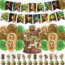 Groot Party Decorations,Groot Birthday Party Supplies Includes Banner - Cake Topper - 12 Cupcake Toppers - 18 Balloons