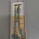 Posadina Natural Stone Phone Charm, Beaded Healing Phone Wrist Strap, Handmade Cellphone Chain Lanyard with Tether Tab (Green Aventurine)