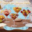 Reallnaive Giant Martini Plastic Glasses Large 48oz Acrylic Shrimp Cocktail Glasses Jumbo Cup DIY Party Table Centerpieces for A Tini Bit Older Birthday Wedding Summer Decor(4 Pcs,Clear)