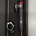 Universal Motorcycle Steering Damper, Adjustable Steering Damper Stabilizer, Linear Reversed Safety Control Aluminum Carbon Fiber (10"")