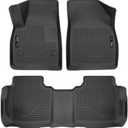 Husky Liners Weatherbeater Floor Mats | Fits 2019-2025 Chevrolet Blazer; 2017-2025 Cadillac XT5; 17-23 GMC Acadia | Front & 2nd Row, 3-pc Black - 99141